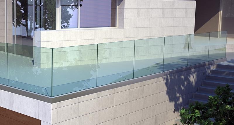 Sklo bez nutných stĺpikov